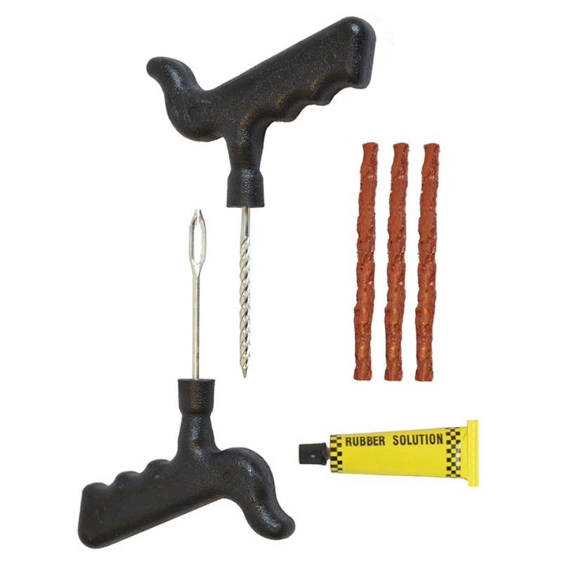 Bandenreparatie set auto – motor – scooter – banden prop set 6 delig