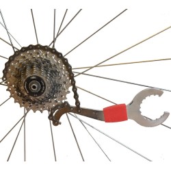 Crank cup sleutel – cranksleutel - tandwiel sleutel –  kettingzweep – trapassleutel