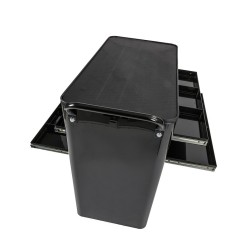 Gereedschapswagen zwart - 4 laden tweezijdig te openen