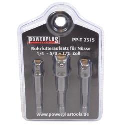 Accu boormachine adapter – verloop 1/4 , 3/8 , 1/2 inch