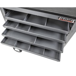 Gereedschapswagen grijs - 4 laden tweezijdig te openen - Werkplaatswagen assistent.