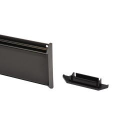 Set van 2 kunststof eindkappen voor ophangstrip PP-T 0850