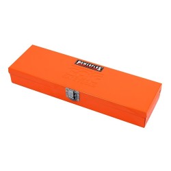 Doppenset 1/2 inch – zeskant met wringijzer 11 delige set in metalen box.