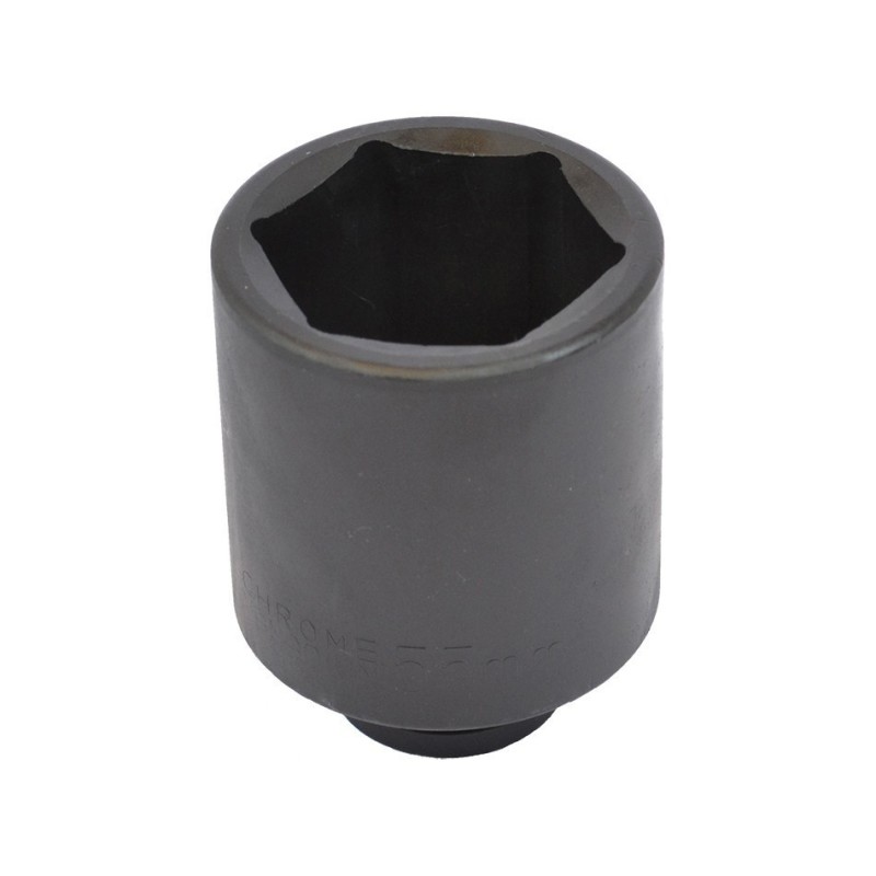 Krachtdop lang – metrisch zeskant 55 mm. – 3/4 aansluiting