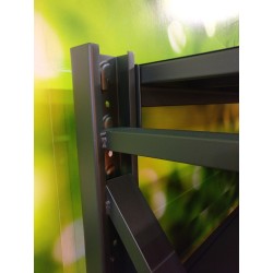 Magazijnstelling 302 x 60 x 180 cm. capaciteit 1000 kg.