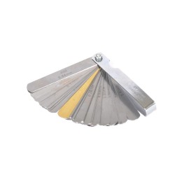 32-delige set voelermaten in waaiervorm -  set 32 diktes - metrisch van 0.04 mm t./m 0,8 mm