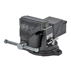 Professionele bankschroef 100 mm. draaibare uitvoering met aambeeld