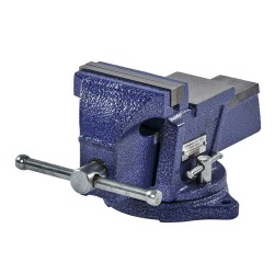 Bankschroef 100 mm. draaibare uitvoering met aambeeld