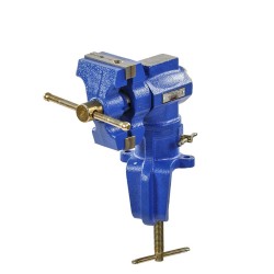 Multifunctionele tafelbankschroef 65 mm. draaibare uitvoering met aambeeld