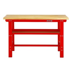 WERKBANK 150 CM MET HARDHOUTEN BLAD EN GEREEDSCHAPBORD