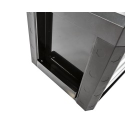 Professionele gereedschapskist zwart met 4 laden