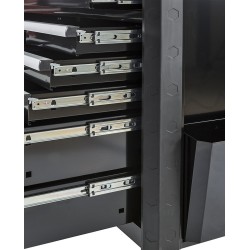 Gereedschapswagen zwart 11 laden 110 x 48 x 101 cm