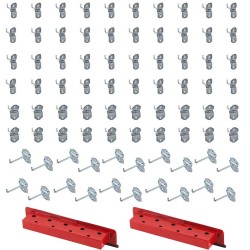 Uitgebreide set haken voor Powerplustools gereedschapsbord - gereedschapsborden