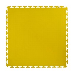 PVC kliktegel geel 500 x 500 x 6 mm. Vloertegel voor industrieel gebruik - hamerslag anti slip profiel