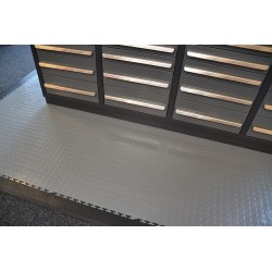 PVC oprijrand zwart - oplooprand 500 x 100 mm. voor Industriële PVC kliktegel