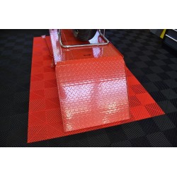 Open kliktegel zwart 400 x 400 x 18 mm. - harde kunststof tegel met open structuur