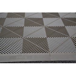 Kunststof oprijrand grijs - oplooprand 400 x 60 mm voor 1810 + 1813 kliktegel type 1