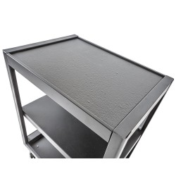 Verrijdbare trolley grijs / antraciet 646 x 458 x 865 mm. met gesloten voorkant