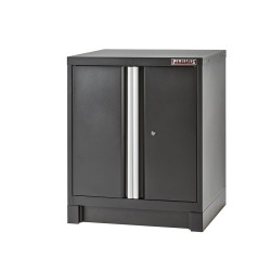 Werkplaatskast zwart met 2 deuren 72 x 57 x 90 cm