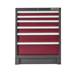Werkplaatskast rood met 6 laden 72 x 57 x 90 cm