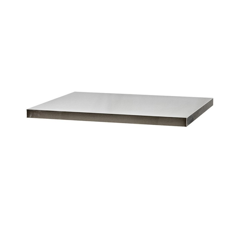 Met RVS omkleed werkblad 72 x 60 x 3,8 cm voor heavy duty serie
