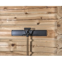 Wandhaak - ballenhouder 19 x 12 cm. voor rugbybal – voetbal – tuingereedschap – gereedschap ophangen