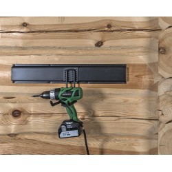 Dubbele wandhaak 20 x 10 cm. – tuingereedschap haak – gereedschap ophangen