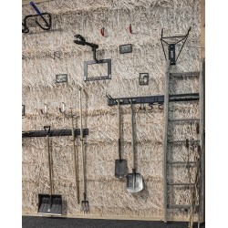 Dubbele wandhaak 20 x 10 cm. – tuingereedschap haak – gereedschap ophangen