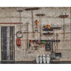 Wandhaak kort - 6.5 x 4 x 10 cm. tuingereedschap ophangen - opbergen - opbergsysteem - ophangsysteem  aan de muur.