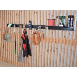Tuingereedschap opbergsysteem - opbergen - opbergsysteem - ophangsysteem  aan de muur - tuingereedschap ophangen