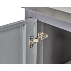 Professionele werkbank – montagetafel 215 x 70 x 95 cm. met 12 laden, 2 gereedschapskasten en hardhouten werkblad