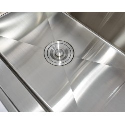 Werkbank set met MDF werkblad met RVS plaat omkleed - 10 laden - 204 x 46 x 94,6 cm. Werkbank met laden - ladenblok