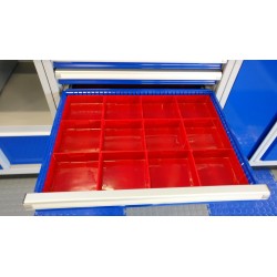 Kunststof bak 150 x 150 x 45 mm voor gereedschapswagen
