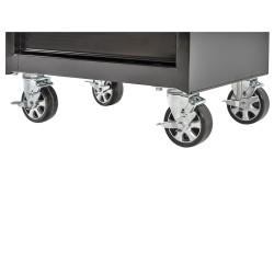 Werkbank met gereedschapswagen zwart online kopen. Webshop Powerplustools.nl