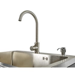 Werkbankset - met RVS plaat omkleed werkblad, werkplaatsinrichting, gereedschapsbord, hangkasten en 19 laden - 455 x 46 x 200 cm