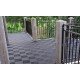 Open kliktegel blauw 400 x 400 x 18 mm. - harde kunststof tegel met open structuur