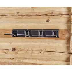 Metalen fiets ophangbeugel voor 0850 railsysteem - fiets ophangsysteem - fiets ophangen verticaal aan voorwiel Metalen fiets ophangbeugel voor 0850 railsysteem - fiets ophangsysteem - fiets ophangen verticaal aan voorwiel