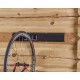 Metalen strip 60 cm met twee fiets ophanghaken - fiets ophangen verticaal aan voorwiel