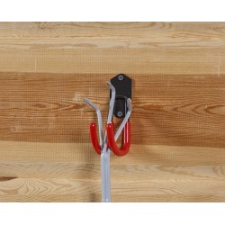 Set van 10 dubbele wandhaken voor het opbergen van tuingereedschap