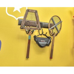 Metalen strip 60 x 10 x 1.8 cm  tuingereedschap ophangen - opbergen - opbergsysteem - ophangsysteem  aan de muur.