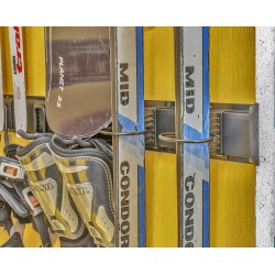 Metalen strip 60 x 10 x 1.8 cm  tuingereedschap ophangen - opbergen - opbergsysteem - ophangsysteem  aan de muur.