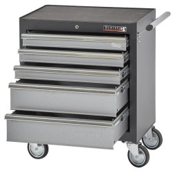 Gereedschapswagen grijs/antraciet 5 laden leeg met quick lock