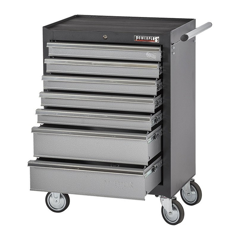 Gereedschapswagen grijs/antraciet 7 laden leeg met quick lock