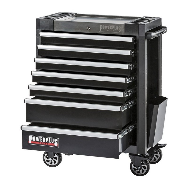 Gereedschapswagen zwart 7 laden 72 x 48 x 101 cm