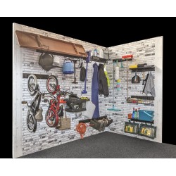 Wandhaak kort - 6.5 x 4 x 10 cm. tuingereedschap ophangen - opbergen - opbergsysteem - ophangsysteem  aan de muur.