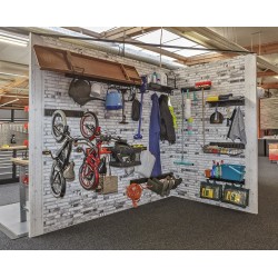 Tuingereedschap opbergsysteem - opbergen - opbergsysteem - ophangsysteem  aan de muur - tuingereedschap ophangen