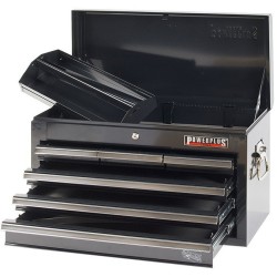 Gereedschapskist zwart 6 laden met quick lock