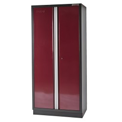 Complete werkplaatsinrichting, werkbank houten blad, gereedschapskast, gereedschapsbord, 4 x hangkast,12 laden, 379,5 x 200 cm