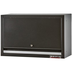 Wandkast / hangkast zwart met gasgeveerde klep 72 x 28 x 40 cm