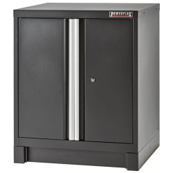 Werkplaatskast zwart met 2 deuren 72 x 57 x 90 cm